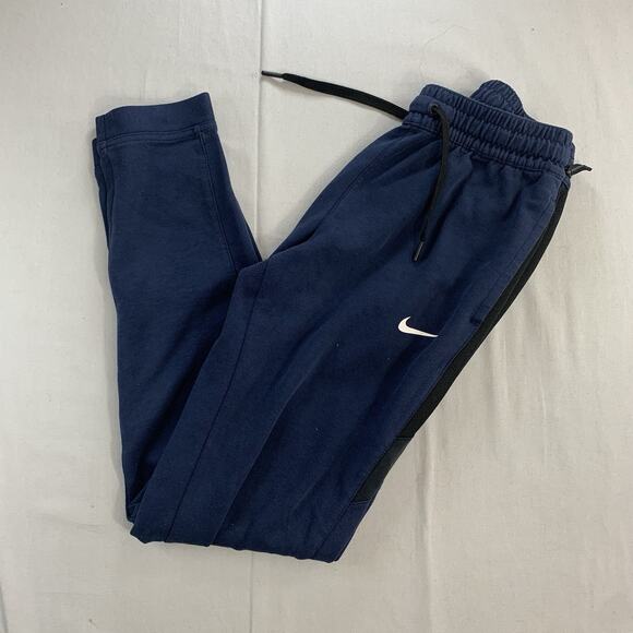 Nike Sweatpants Mens Small Dri FIT Athletic Training Tapered Lightweight Blue - Picture 1 of 9